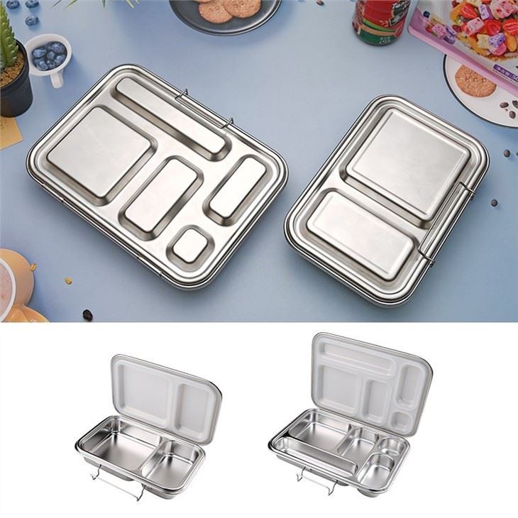 Stainless Steel Lunch Box With Compartments